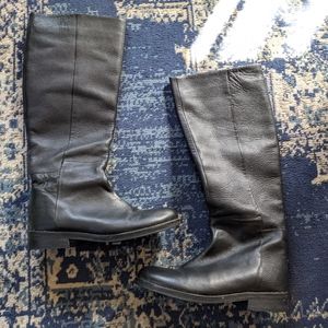 Tall Leather Riding Boots